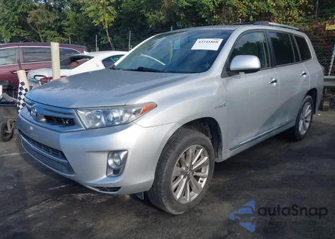 2013 Toyota Highlander Hybrid Limited V6 from USA, damaged, VIN JTEDC3EH3D2011606